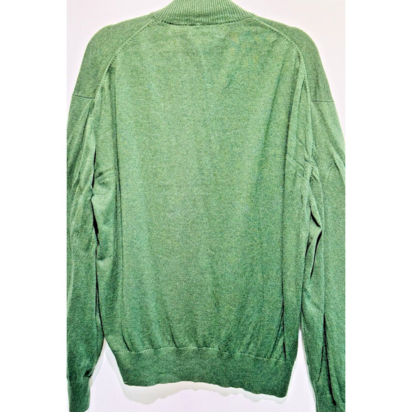 ORVIS MEN'S HALF ZIP SWEATER PULLOVER FOREST GREEN LIGHTWEIGHT XXL - Picture 4 of 7